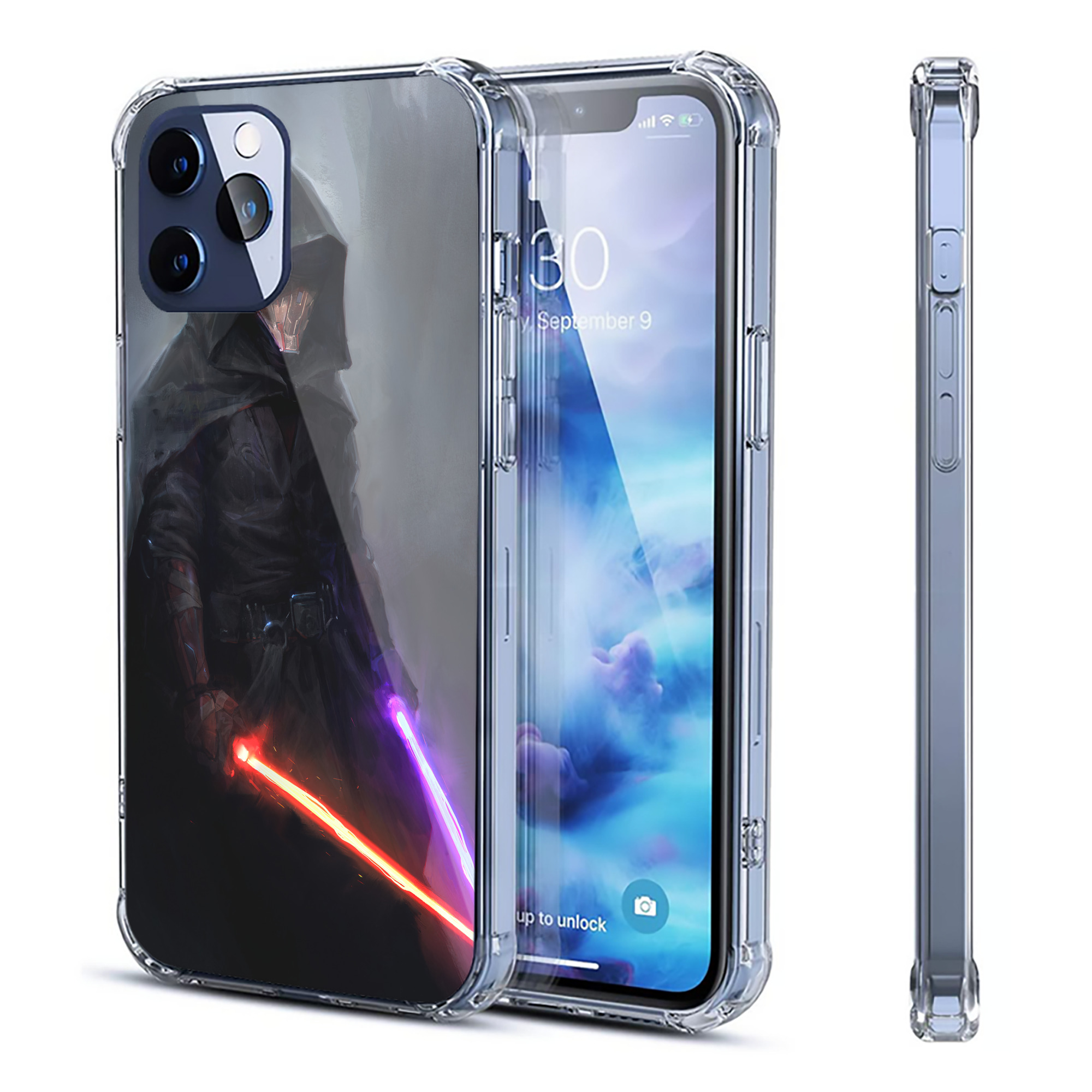 （画像用） スター・ウォーズ Star Wars 【iPhone 12シリーズ対応】透明スマホケース（クリアソフトケース）
